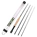 M MAXIMUMCATCH Maxcatch Extreme Graphite Fly Fishing Rod 4-Piece 9 Feet with IM6 Carbon Blank, Hard Chromed Guides, A Cork Grip（Size:3/4/5/6/7/8/10wt） (Green, 10ft 8weight)