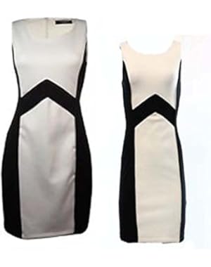 Guess Women's Black Colorblocked Scuba Sheath Dress