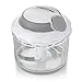 Gourmia GSC9285 Swift Chopper Pull String Manual Food Processor With 2 Attachment Blades, Durable BPA free food safe material