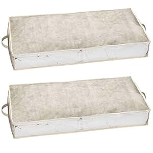 Juego de 2 Cajas de Almacenamiento para Colocar Debajo Bolsa de