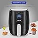 VPCOK Hot Air Fryer Without Oil, LED Touch Display, 2.6 Liter, Black