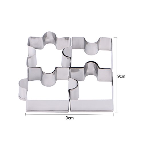 4Pcs Stainless Steel Cutter Mold Biscuit Cookies Pastry Cake Fondant Mould Tool