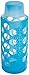 Aquasana AQ-6006-BLU-TR 18-Ounce Glass Water Bottle with Silicone Sleeve, Blue