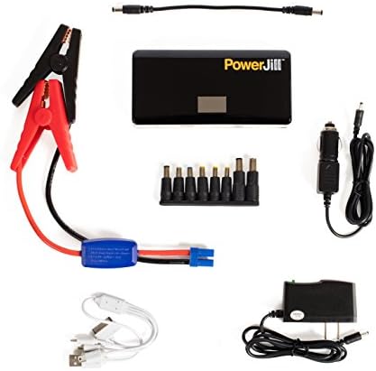 Jump Starter for Cars and Vehicles - Portable and Multi-Function - with Portable Power Bank And LED Flashlight 400A Peak Current 12000mAh By PowerJill