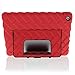 Apple iPad Air Gumdrop Stand iPad Air Red Gumdrop Cases Silicone Rugged Shock Absorbing Protective Dual Layer Cover Case
