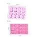 3 Pcs Pink Big Shape Silicone Mold for Birthday Single Party Hilarious Funny Baking Pan Handmade DIY Mousse Chocolate Fondant Soap Cake Ice Cube Mould Tool Novelty Cake Pans