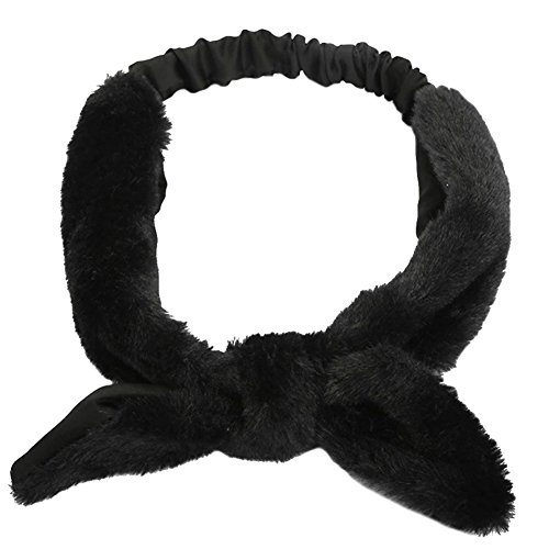 ZTL Plush Rabbit Ears Headband Makeup Shower Wash Face Sport Hair Band Hairlace