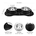 Bonve Pet Dog Bowls - Stainless Steel Dog Bowl Food Water Bowl with No Spill Silicone Mat 58 oz Feeder Bowls Best Pet Bowl for Feeding Dogs Cats Puppies, Set of 2 Bowls