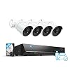 REOLINK 5MP 8CH PoE Security Camera System, 4pcs 5MP Wired PoE IP Cameras Outdoor with Person Vehicle Detection, 4K 8CH…