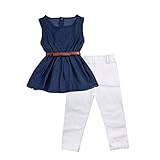 Wheat's baby home ® Girls' 3PCS Clothing Set Tank Top And Leggings