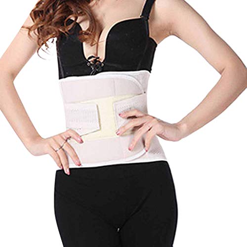 Haluoo Women Waist Trainer Belt Waist Cincher Trimmer Slimming Body Shaper-Sport Girdle Belt Weight Loss Ab Blet Belly Bandit Postpartum Belly Wrap Slimmer Compression Band M,L,XL,L2 (XXL, Khaki)