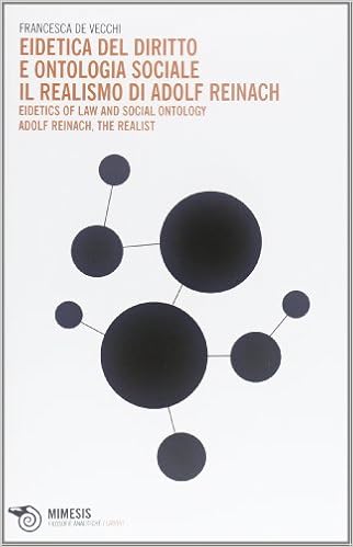 Eidetica Del Diritto E Ontologia Sociale Il Realismo Di Adolf Reinach Eidetics Of Law And Social Ontology Adolf Reinach The Realist 9788857508436 Amazon Com Books
