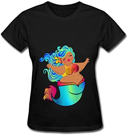 Tsuyokiss women's Chubby Mermaid particular Unisex shirt black
