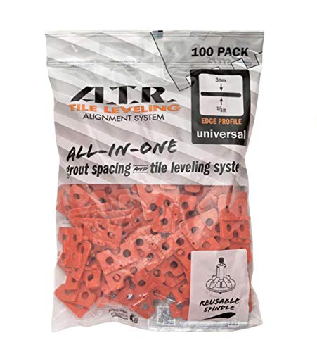 ATR Tile Leveling Alignment System 100 3mm Edge Floors & Walls Spacing Plate