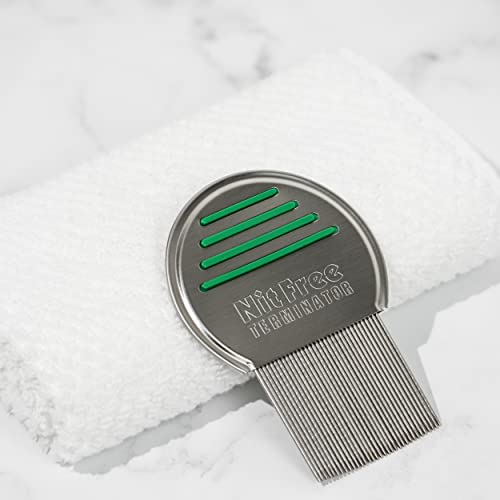 Nit Free Terminator Comb, Professional Stainless Steel Louse And Nit