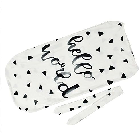 Newborn Swaddle Blanket Headband Set Baby Cocoon Sleeping Bag Muslin Wrap,0-3 Month-B#