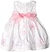 Blueberi Boulevard Baby-Girls Newborn Sleeveless Ribbon Dress, White, 6-9 Months