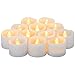Weimoc Flameless Candles, Set of 12 Battery Operated Tea Lights with 6 Hour Timer and Amber Yellow Flame