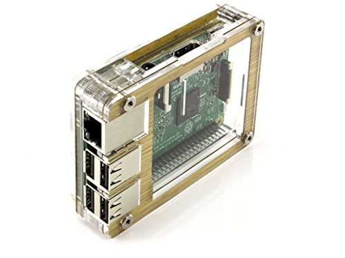 Zebra Oak Veneer Wood Case with Fan Top Raspberry Pi 3, Pi 2 and B+ ~ C4Labs