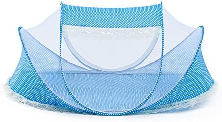 INNOL Baby Play Tent Travel Tent Portable Pop-Up Mosquito-Net Foldable Baby Beach Play Tent Mosquto Net Crib-Blue
