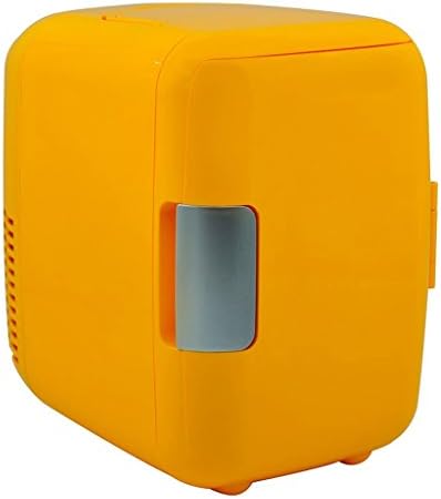 JCOCO 4L Car Refrigerator Car Dual-use Mini Portable Refrigeration Heating Breast Milk Cosmetics Student Dormitory Heating and Cooling Box (Color : Orange)
