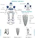 Eholder RC Remote Control Robot for Kids, Programmable Smart Robot Toys Intellectual Control Robot Rechargeable, LED Walking Dancing Robot Gesture Sensing Robot Gift for Boys Girls (Blue)