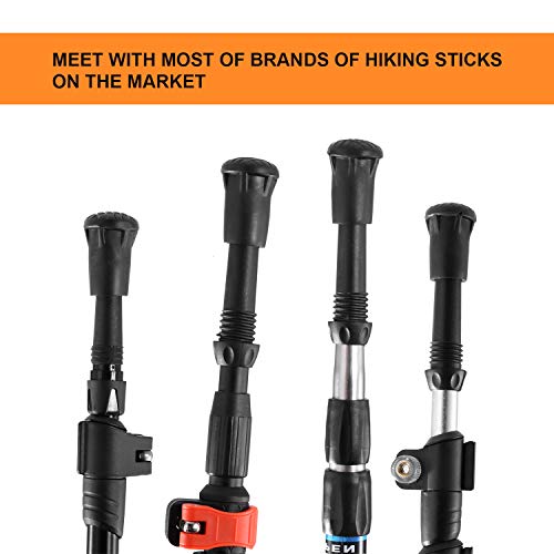 Andake Ultralight Trekking Pole, Aircraft-Grade 7075 Aluminum Anti-Shock Walking Sticks with All Terrain Accessories and Carry Bag, Collapsible for Hiking, Mountaineering, Camping - Thumbnail 4