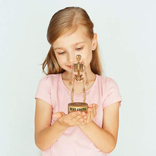 image for ORIENTAL CHERRY Halloween Party Supplies - Golden Skeleton Trophies fo