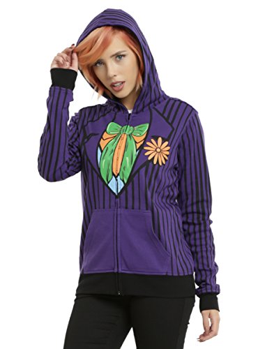 DC Comics Joker & Harley Quinn Reversible Girls Cosplay Hoodie