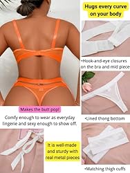 Kaei&Shi Garter Belt Thong Lingerie for
