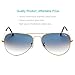 O-Let Aviator Sunglasses for Men Women Driving Fishing Golf Handmade Stainless Steel Frame with UV400 Glass Lens