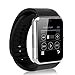 Hongyu GT08 Bluetooth Smart Watch with Camera Sim Card Slot and Smart Health Watch Camera for Android Samsung, HTC and iOS Apple iPhone Smartwatch - Silver