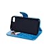 Hovisi Flip Leather Case Cover Leather Wallet Case for iPhone 5/5S/SE (Color 1)