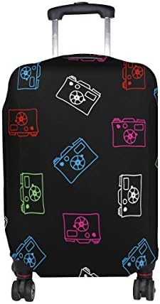 GIOVANIOR Multicolor Cameras Luggage Cover Suitcase Protector Carry On Covers