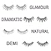 JIMIRE Fake Eyelashes 12 Pairs False Eyelashes Multipack Reusable 4 Styles False Lashes