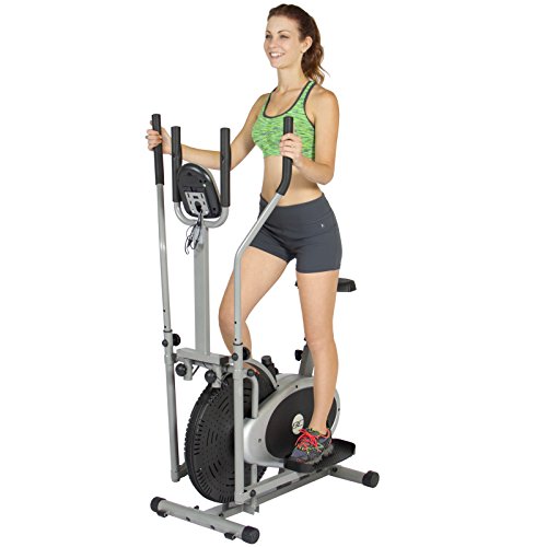 EFITMENT Air Walker Glider Elliptical Machine with Side Sway Action