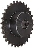 Tsubaki 35B30FL Finished Bore Sprocket, Single Strand, Hardened Teeth, Inch, #35 ANSI No., 3/8