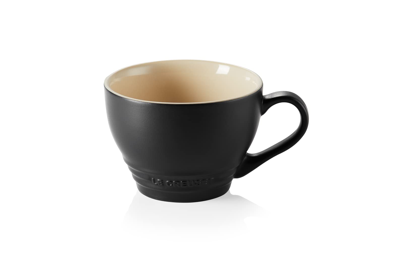 LE CREUSET Stoneware Grand Mug, 400ml, Matte Black, 70304400000002