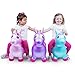 WADDLE Bouncy Hopper Inflatable Hopping Animal, Indoors and Outdoors Toy for Toddlers and Kids, Pump Included, Boys and Girls Ages 2 Years and U (Purple Unicorn)