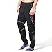 4ucycling Men's Mountain Bike Pants, Thermal Fleece Winter Cycling Windproof Running Pants for Cold Weather Riding Hiking