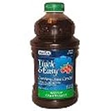 Drink Thick & Easy Cranberry Nectar Consistency 6 Case 48 Ounce