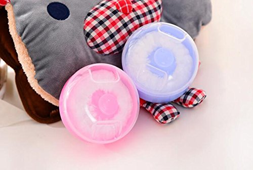 image for UPSTORE 2PCS(Blue + Pink) Plastic Empty Portable Refillable Baby Toddl