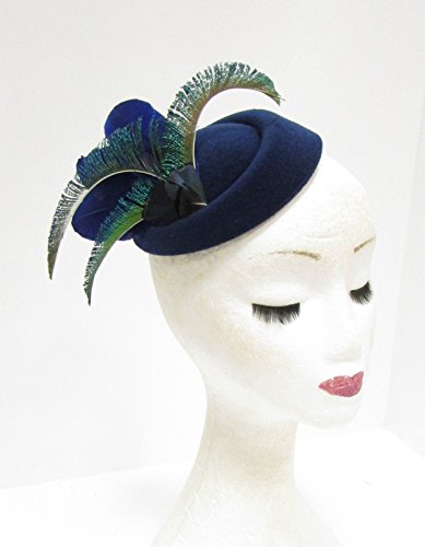 Green Navy Royal Blue Peacock Feather 