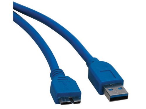 Tripp Lite U326-006 USB 3.0 Super Speed 5Gbps  (A Male to Micro B Male) Device Cable (6 Feet, Blue)