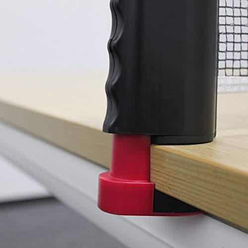 NKTM Retractable Table Tennis Nets Post Set Replacement, Adjustable Any Table Anywhere - Thumbnail 4