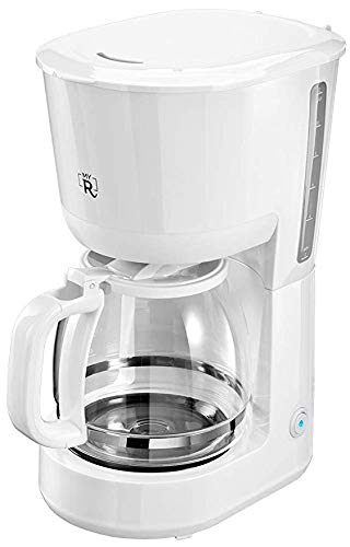 My Routine Filter Kaffeemaschine Weiß | 12 Tassen | 1,5L | Tropfstopp | 1000 W