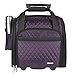 Travelon Wheeled Underseat Carry-on With Back-Up Bag, Quilted Microfiber, Eggplant, One Size