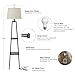 Catalina Lighting 19305-000 Modern Etagere Floor Lamp with Shelves, Standing Lamp, Living Room Light with Shelving, LED Bulb NOT Included, 58