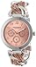 Akribos XXIV Women's Multifunction Watch - 3 Subdials On Twisted Mesh Link Bracelet - AK564
