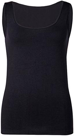 Ladies Seamless Spandex O-neck Camisole Tank Top,One Size,Black